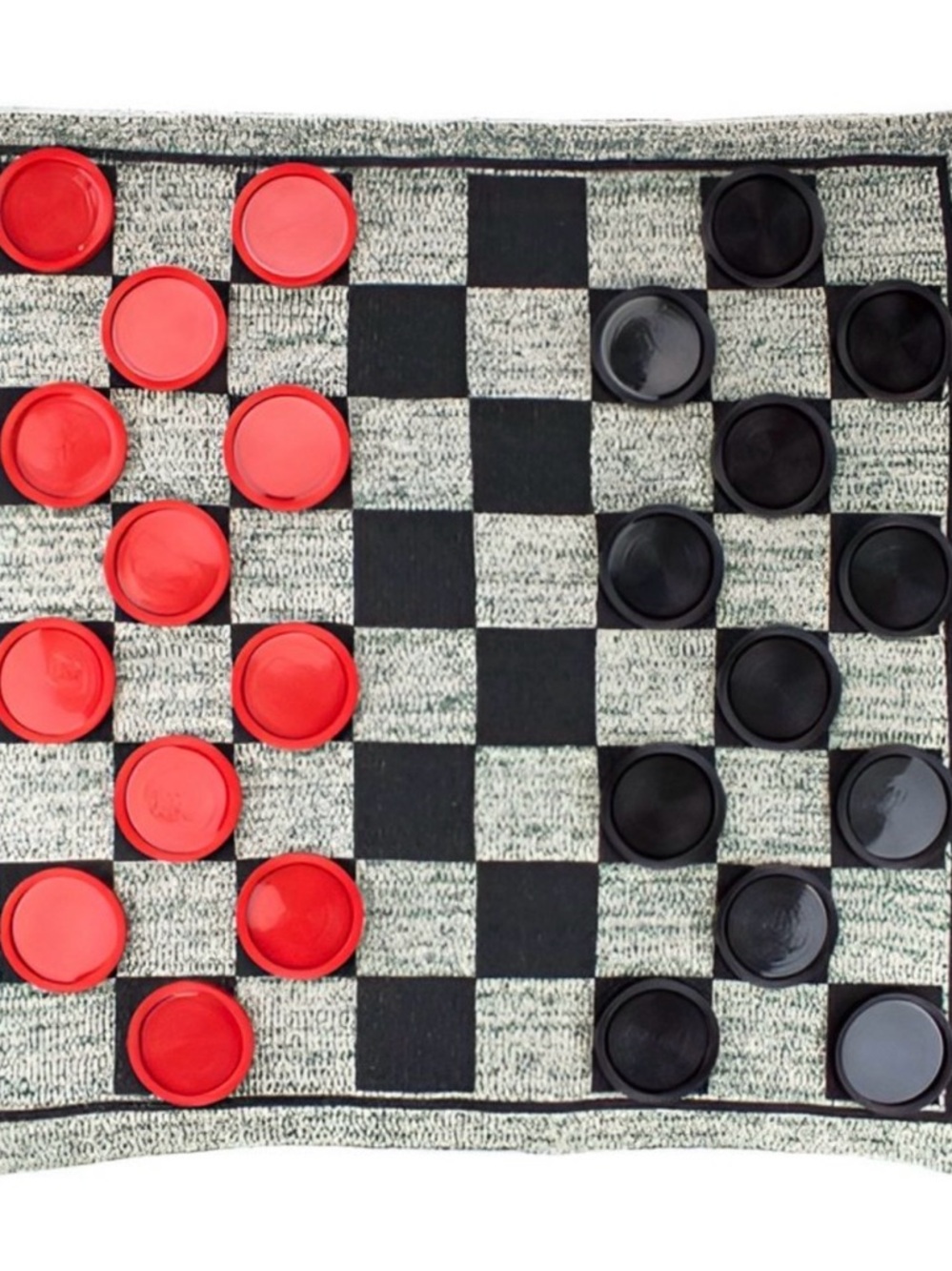 Giant Woven Tic-Tac-Toe Mat Game - Picture 4 of 4